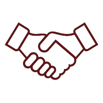 Icon, das einen Handschlag symbolisiert