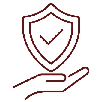 Icon, das Sicherheit symbolisiert